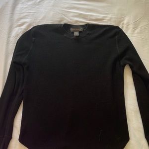 Banana Republic mens long sleeve waffle knit shirt size large